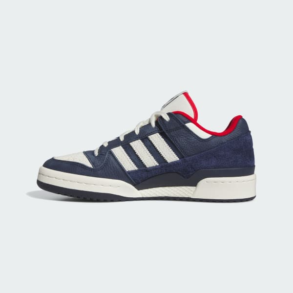 Adidas Forum Low CL Night Indigo Scarlet Unisex Tenisky Modrá Slonová kost Better-Scarlet IG8700