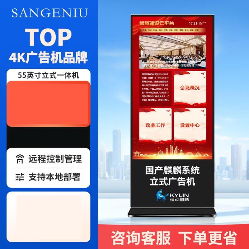 SANGENIU 55-inch Interactive Advertising Display CN Plug (adapter Included)