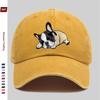 Cappellino da baseball unisex con stampa di simpatici carlini Decorazione casual per la casa Cappello da papà Cappello da camionista per il sole Fibbia lavata Copricapo regolabile