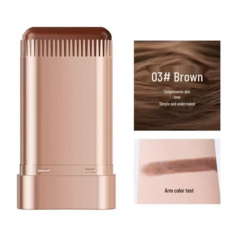 BRH Waterproof Hair Touch-up Stick with Comb - Sweatproof, Disposable Cover for White Hair