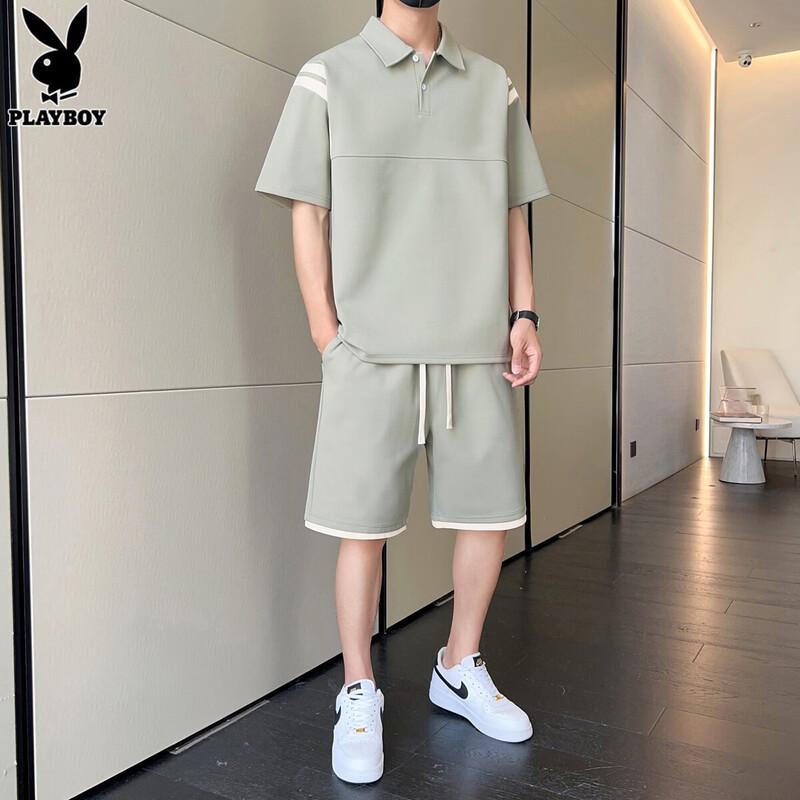PLAYBOY Herren Sommer Polo & Shorts Set