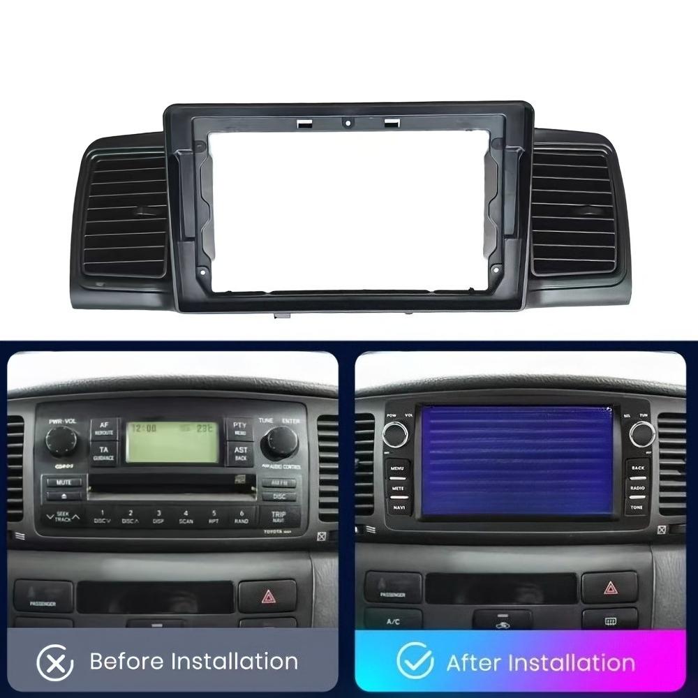 2 Din Car radio 9'' Face Frame Fit For Corolla E120 e 120 BYD F32007-2011 Dashboard Fascia Stereo Panel Dash Car Fascia Frame
