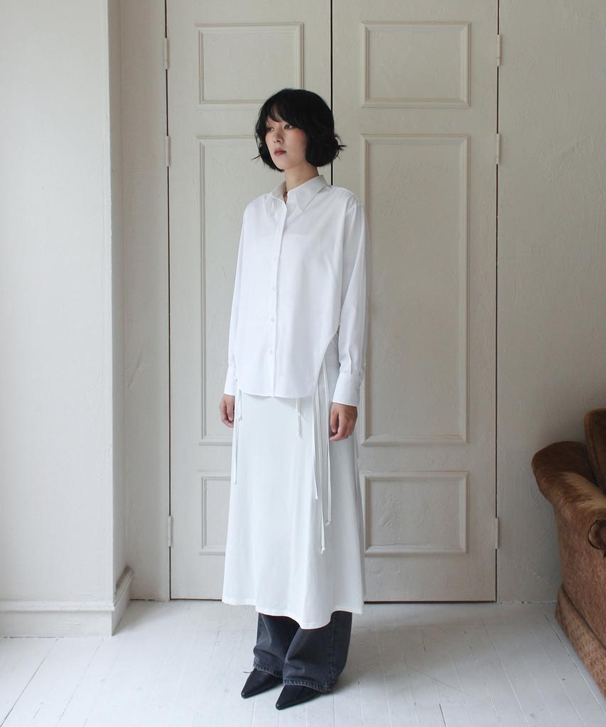RUBATI Side Cutout Strap Shirt_White