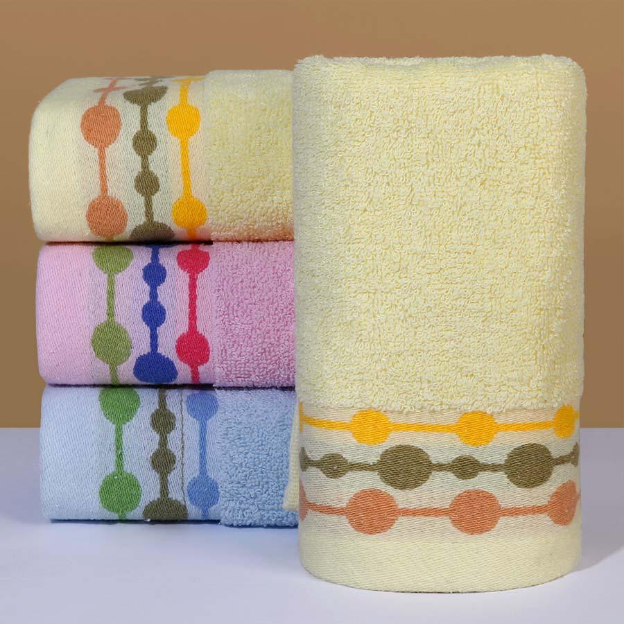 1 PC Cotton Towel Soft Absorbent Thickened Household Polyester Cotton Face Towel Cotton Towel Comfortable Textile Towels for The Home