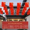 Small Five-Star Red Flag String Pennants - National Day Decoration for Shopping Malls