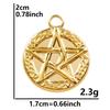 6pcs High Quality Stainless Steel Charm Star Pendants For Jewelry Making Supplies Pentagram Accessories DIY Keychian Charms Bulk