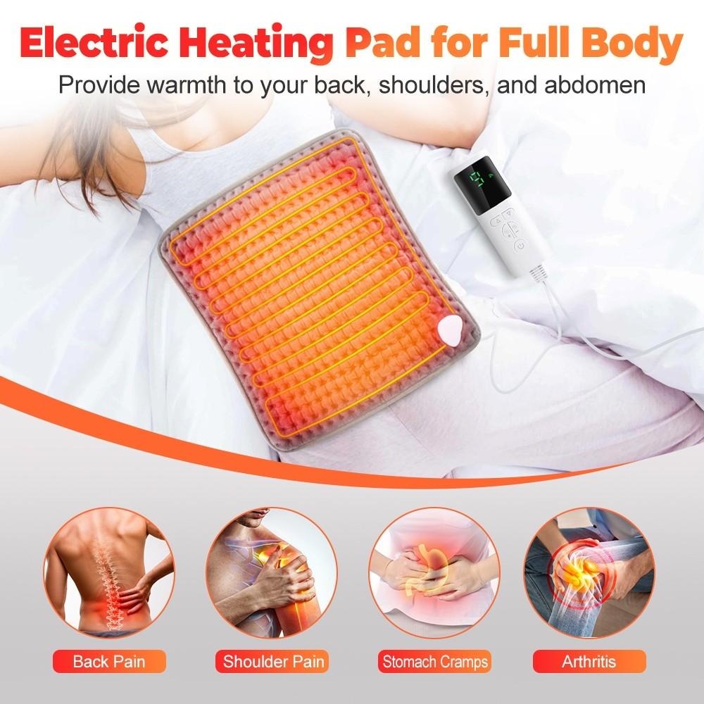 3 Temperature& 9 heat levels Electric Foot Heating Pad Setting Heating Pad Soft Flannel Fast Heating Feet Warmer