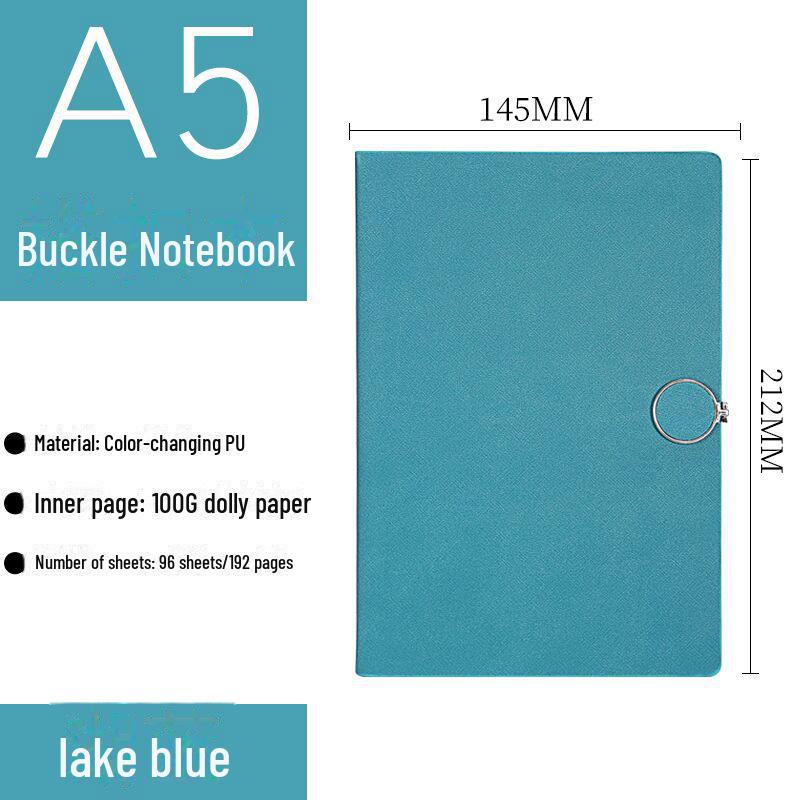 Quaderno A5 Business Spot: Pelle Creativa con Fibbia Magnetica, Carino Design Coreano, Logo Personalizzabile, Scatola Regalo Inclusa.