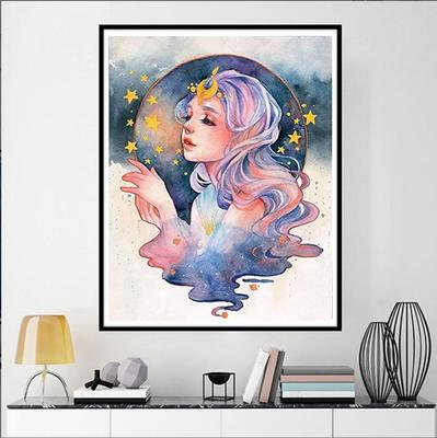 Full 5D DIY Diamond Painting Comic Girls Cross Stitch Rhinestone Mosaic DIY Embroidery Crafts