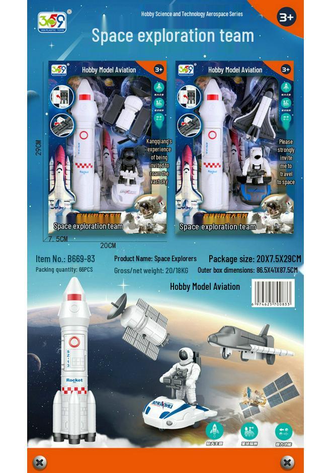 Children s Space Exploration Role-Playing Rocket Toy