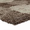 Living Room Rug with Long Pile Pebble Patterns Chocolate 120x170