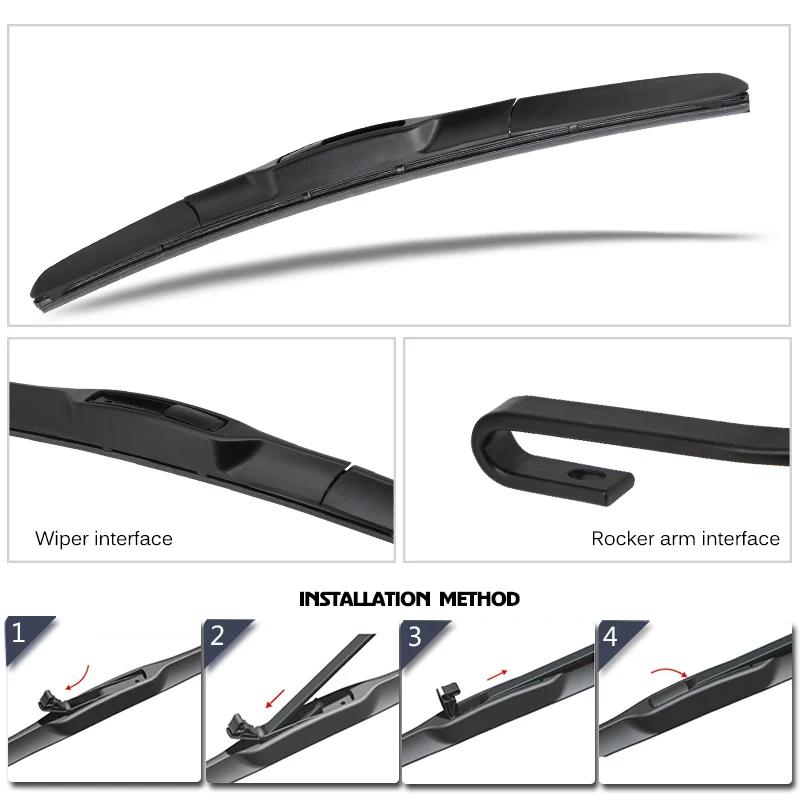 Car Wiper RHD & LHD Front Wiper Blade 22"+19" For Cadillac CTS 2007-2013 Fit U Hook Arm Windshield Windscreen Front Window