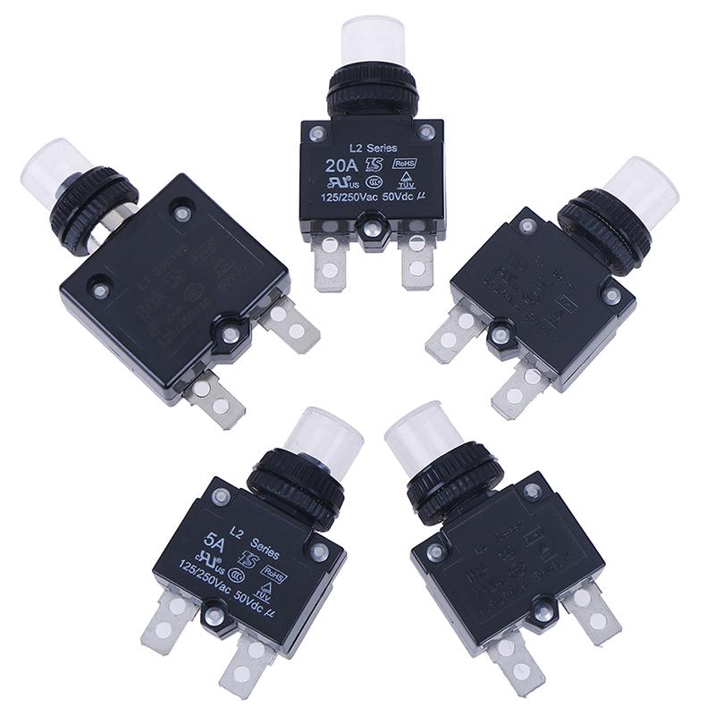 Buy L2 Overload Protector 12V 5/10/15/20/30A Resettable Thermal Circuit