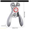 A1A2 Multipurpose Stainless Steel Fishing Line Cutter Line Nippers Retractable Clip Design Secure Sliding Lock For Anglers