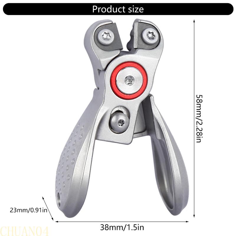 A1A2 Multipurpose Stainless Steel Fishing Line Cutter Line Nippers Retractable Clip Design Secure Sliding Lock For Anglers