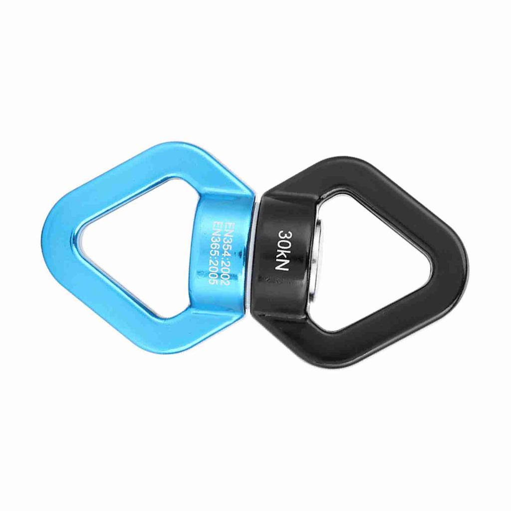 30KN Climbing Yoga Swivel Safety Rotational Device Rotator Multi function Connector(blue&black)