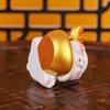 Cute Fortune Kitten Figurine Chinese Style Mini Cat Figurine  Party Supplies