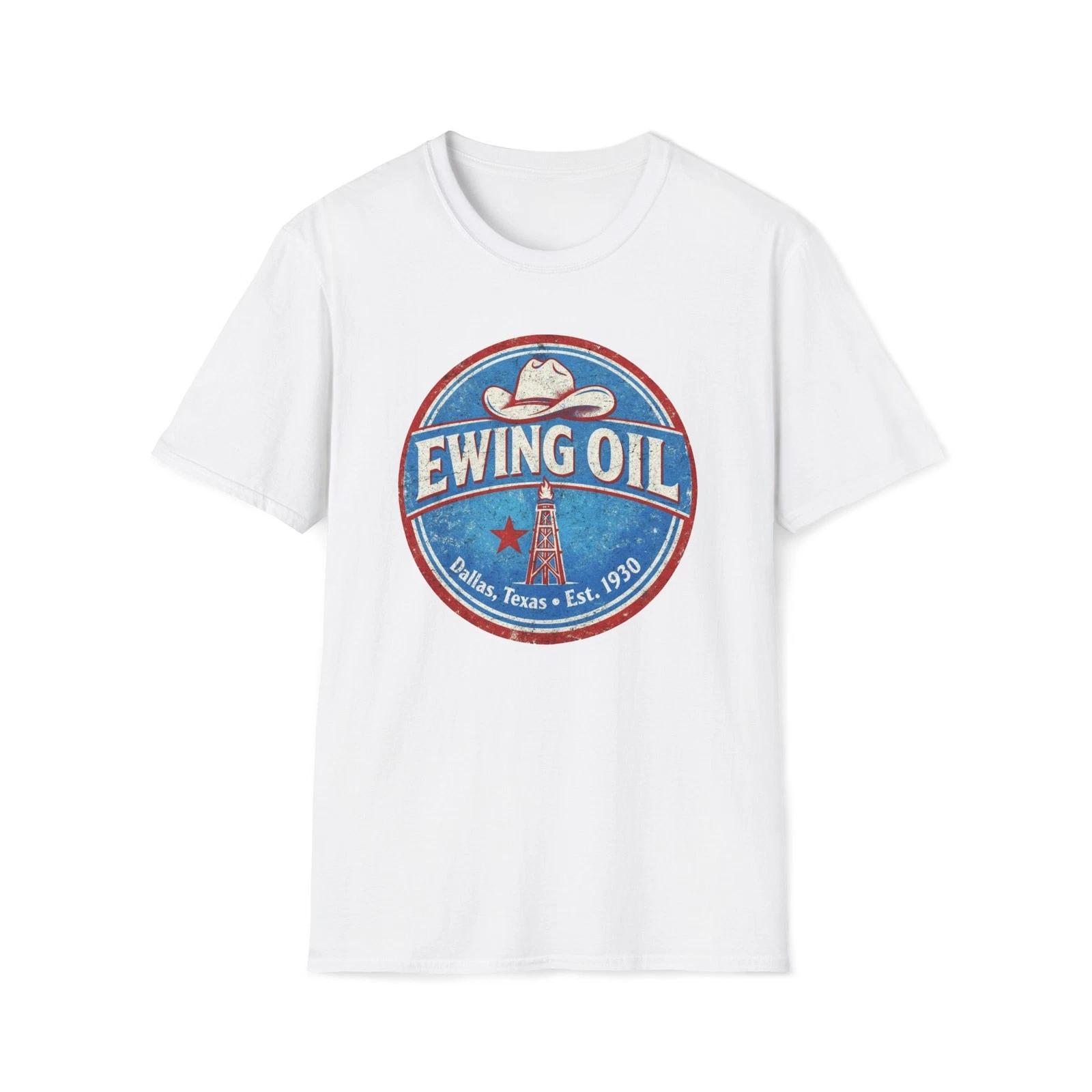 Ewing Oil T-Shirt | Dallas Unisex Softstyle Tee M