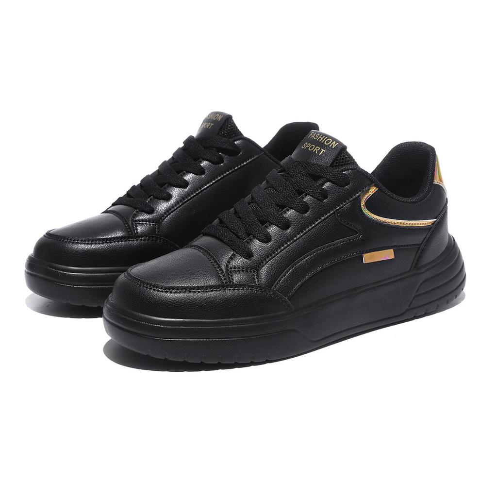 Spring new versatile students, shoes and shoes women's summer sports flat-bottomed casual thick-soled heightening board shoes