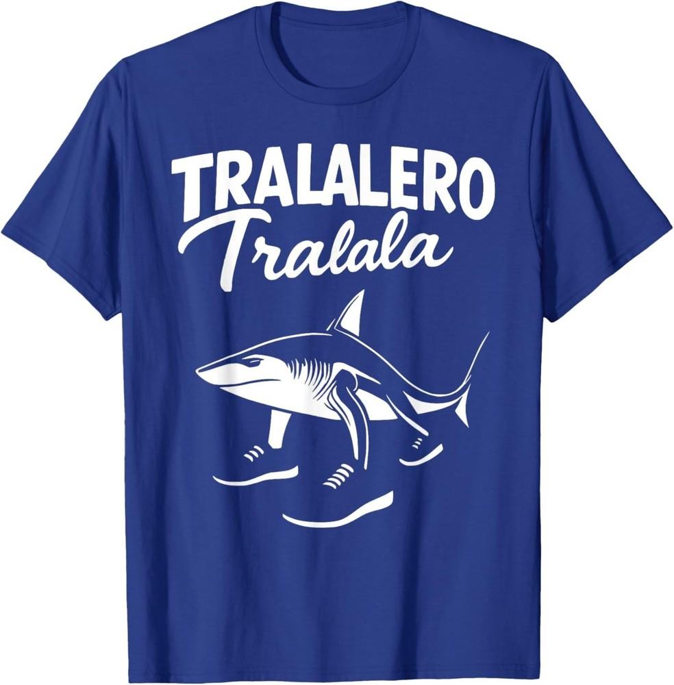 Tralalero Tralala Shark FUNNY Italian Brainrot Meme Tee T-Shirt L