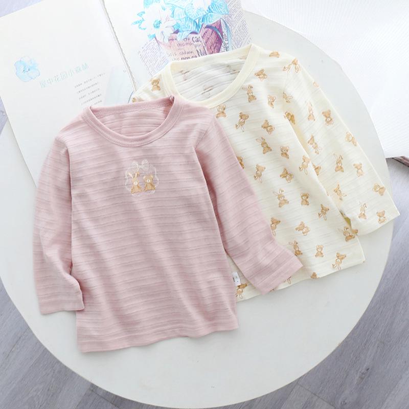 Kids Long Sleeve Summer Top - Pure Cotton, Lightweight Japanese Style 90 cm