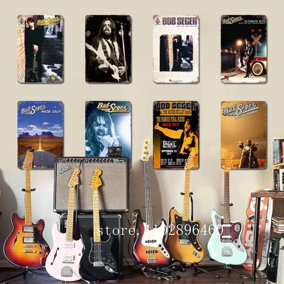 Bob Seger Singer Metal Plaques & Signs Wall Decor Vintage Tin Signs Captain Metal Poster Decor for Bar Pub Club Wall Decoration