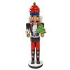 Wooden Holiday Christmas Figure for Shelf Display, Sideboard Placement, and Entryway Home Use During Winter Season