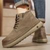 Men Boots Winter High Top Leather Shoes Fashion  Shoes Fashion Ankle Boots Business Casual Outdoor Shoes Male Sneakers New
