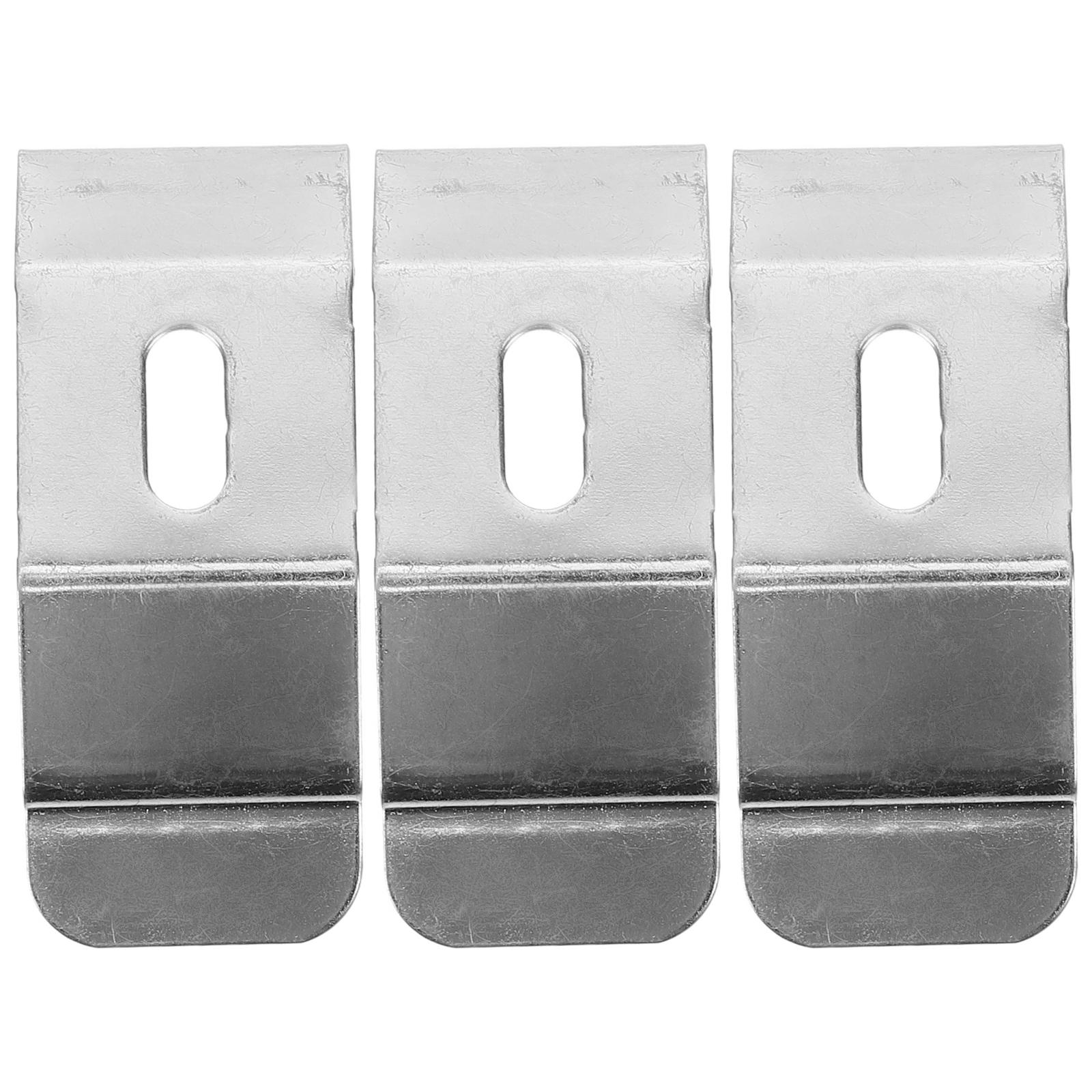 

3Pcs Window Blinds Accessories Mounting Holder Curtain Louver Bracket Tools Ceiling Support Curtain Top Fixation Brackets Fixing 5.50X2.00X0.20CM срібний