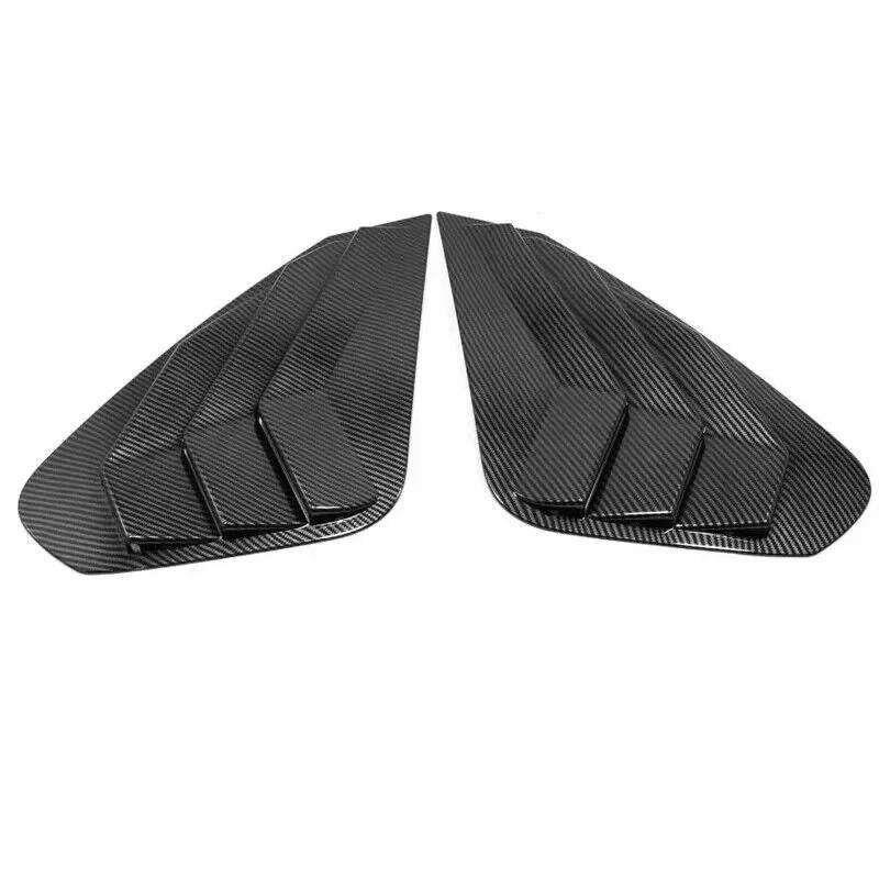 For Toyota RAV4      Car Rear Window Louver Shutter Cover Side Vent Trim Sticker Scoop Exterior Accessories Carbon Look