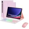 Samsung Tab S10 Lite RGB Backlit Bluetooth Keyboard Case with Detachable Keyboard for S11/S9 FE