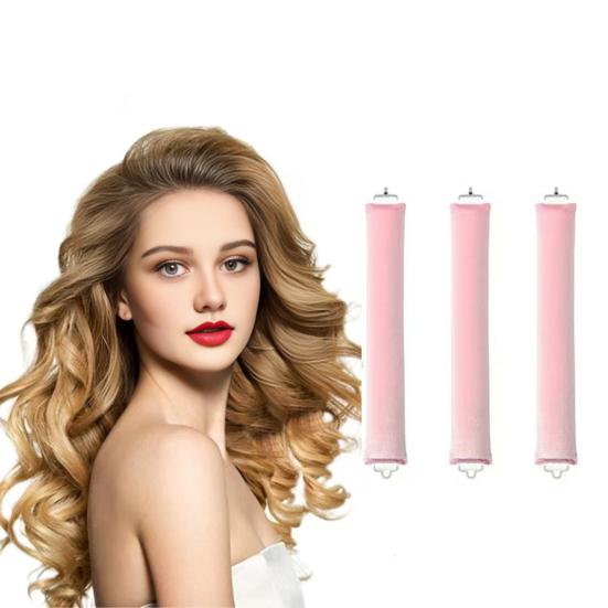 3 Pezzi Bastoncino Arricciacapelli Senza Calore Fascia per Capelli Donna Arricciacapelli per Dormire Durante la Notte Strumento per lo Styling Capelli Medi Lunghi Pigri Arricciacapelli a Rullo