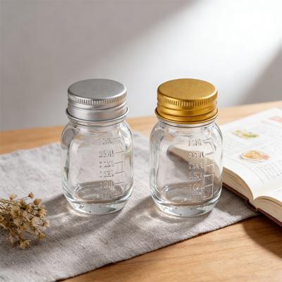 NEW Leak-proof 30ml Glass Bottle with Secure Lid, Refillable Powder & Capsule Storage Bottle, Ideal for Medicine & DIY Crafts