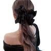 2025 Large Black Bow Claw Clip - New Trendy Women's Hair Accessory for Elegant Style