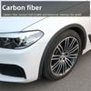 Universal Schwarz Carbon Kotflügel Flare Auto Rad Augenbraue Gummi Schutz Streifen Schutz Rad-bogen Trim Arch Extender