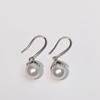 Retro Flower Pearl Ear Hooks: Elegant and Simple Luxury Earrings for Women