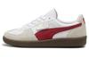 Palermo Leather Puma White Vapor Gray Club Red