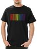 Rainbow Barcode Herren T-Shirt Mens Womens Tees Top LGBTQ Gay Regenbogen Pride Schwul Lesbisch Queer