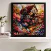 New Arrival 5D DIY Full Circle Diamond Painting "Castle Garden" Embroidery Cross Stitch Home Decor Gift