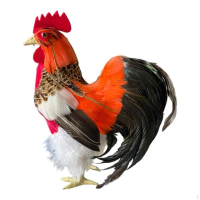 Rooster Simulation Model Chicken Garden Statue Realistic Photo Prop Ornament Outdoor Decoration for
