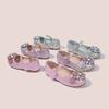 Aisha Girls Princess Shoes Spring and Autumn New Blue Crystal Shoes Girls Leather Shoes Little Girls Single Shoes Children's Flat Shoes