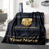 Name Custom Atletico Madrid Print Flannel Blanket High Quality Warm Comfortable Cover for All Seasons Perfect for Gifts Home Decor