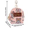 Cute Cartoon Bear Coin Purse Keychain For Girls Kawaii Mini Wallet Credit Card Holder Backpack Pendant