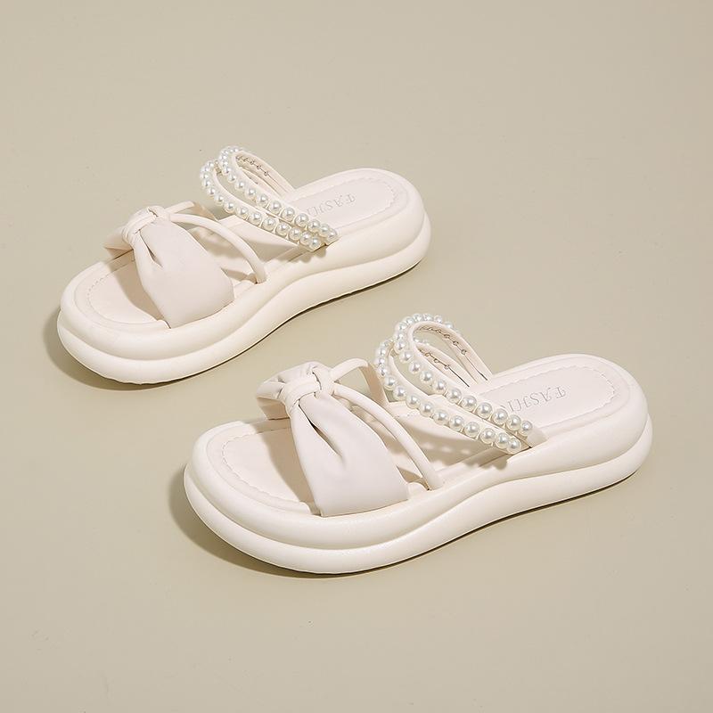 

Платформенные шлепанцы женские летние на выход лето 2025 новинка высококлассная мода два способа носки женские сандалии повседневные крутые шлепанцы 41