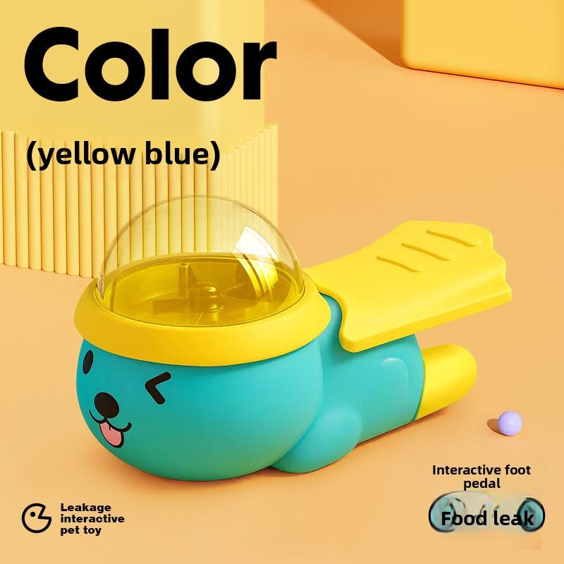 Dog and Cat Food Feeder, Pusher Style Food Dispenser, Interactive Puzzle Toy for Cats and Dogs To Relieve Boredom, 1 Pieces