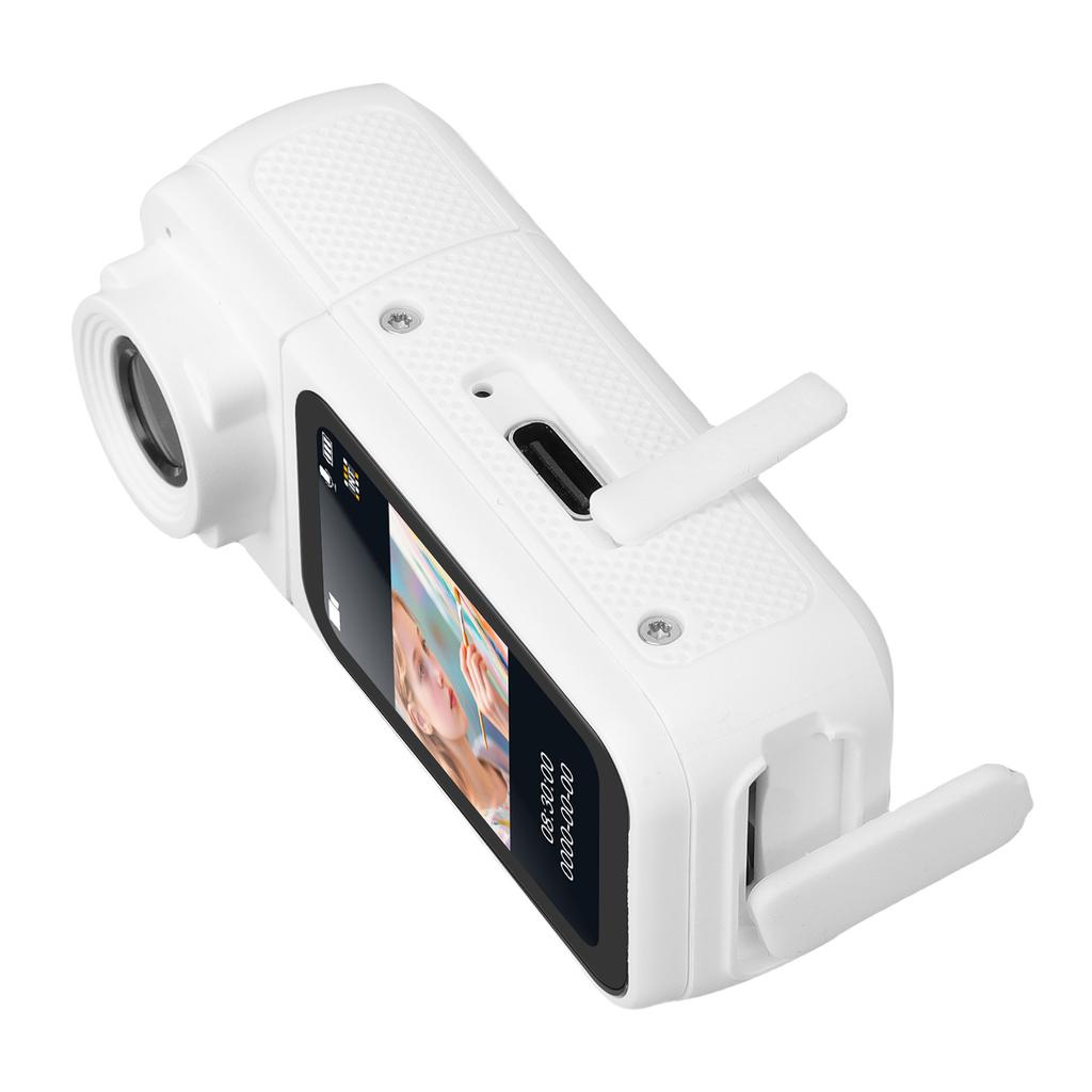 1080P Thumb Action Camera Magnetic Recording POV Wearable Portable Camcorder for Cycling Travel Pet Vlog 180 Degree Rotatable