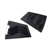 For Mazda 3 2009-2013 Car Rear Louver Window Side Shutter Cover Trim Sticker Vent Scoop ABS Carbon Fiber Black Auto Accessories