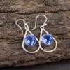 Tanzanite Handmade Gemstone Earrings, 925 Solid Sterling Silver Earrings Antique Jewelry, Earrings For Engagement Gift
