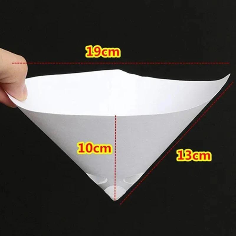 100Pcs Paint Mesh Paper Filter Purifying Straining Filter Funnel Disposable Auto Spray Paint Tool Conical Nylon Micron Funnel