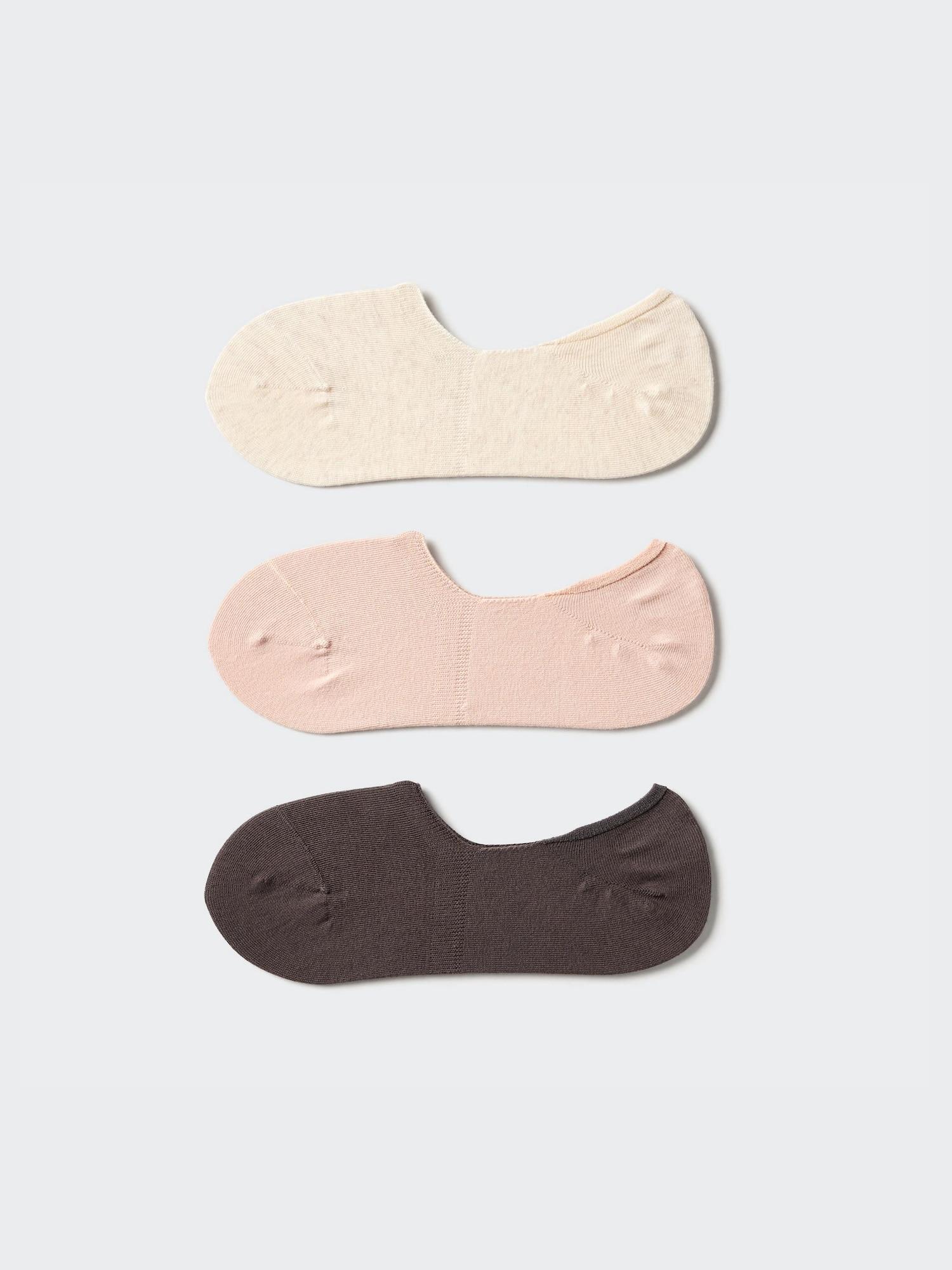 Uniqlo Япония Очень короткие носки 3 пары 30 NATURAL/2426